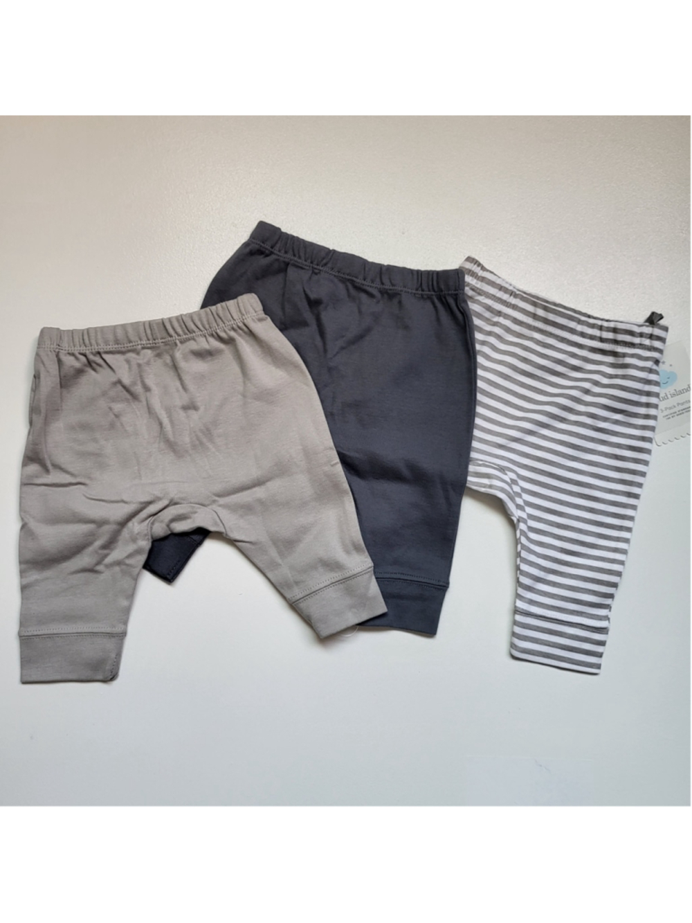 Baby Boy's Cloud Island 3-Pack Pull-On Pants – 0–3 Months – NWT
